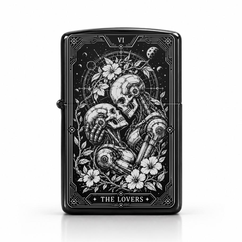 The Lovers VI Tarot Lighter | Futuristic Gothic Gift
