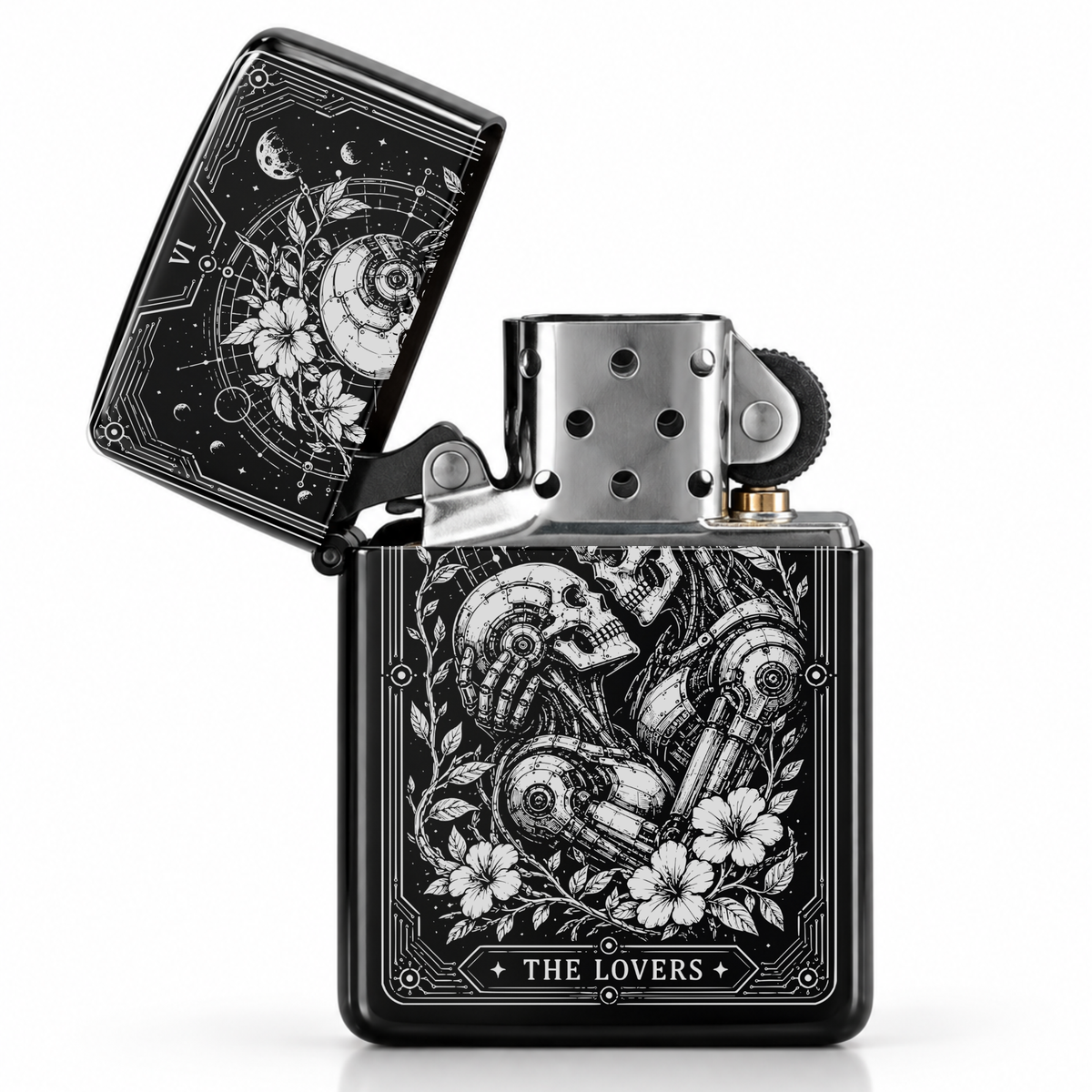 The Lovers VI Tarot Lighter | Futuristic Gothic Gift