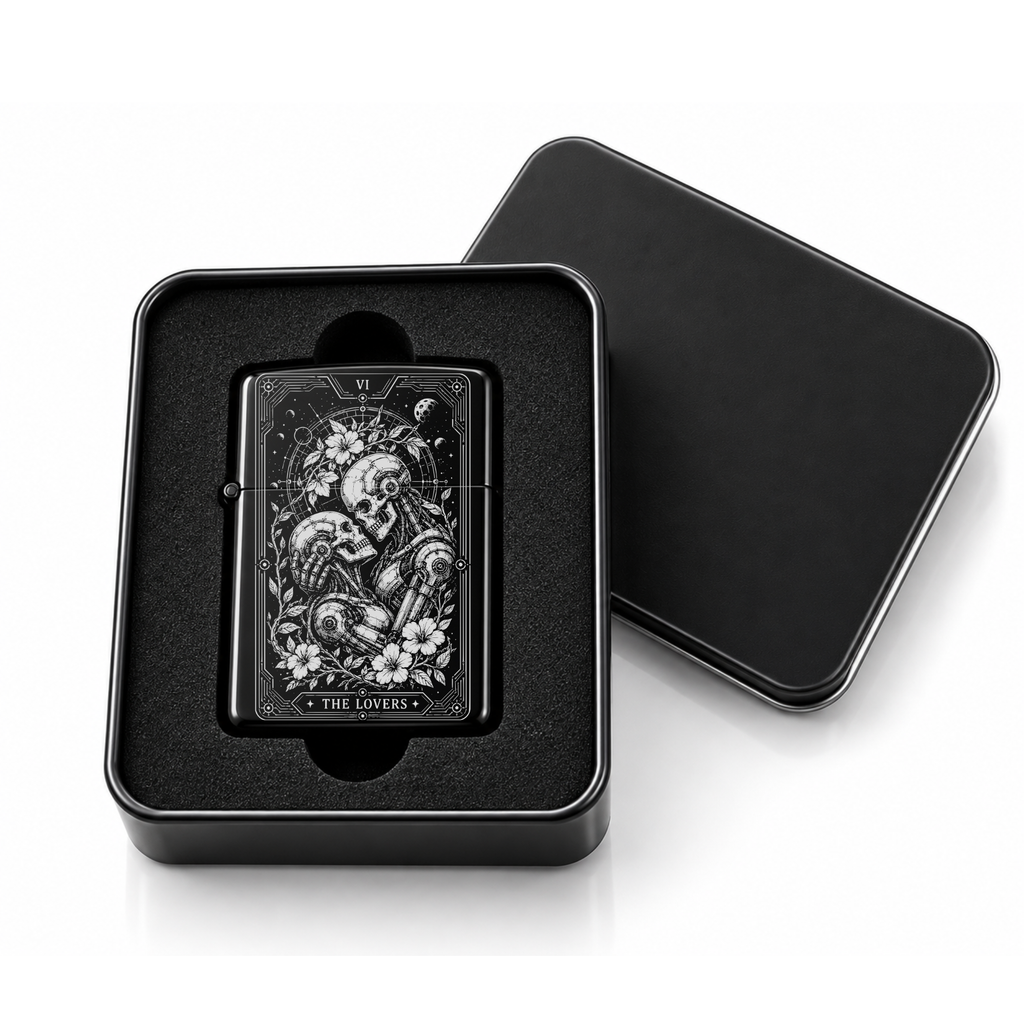 The Lovers VI Tarot Lighter | Futuristic Gothic Gift
