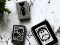 Engraved Tarot Card Lighter, Refillable Black Gothic Gift