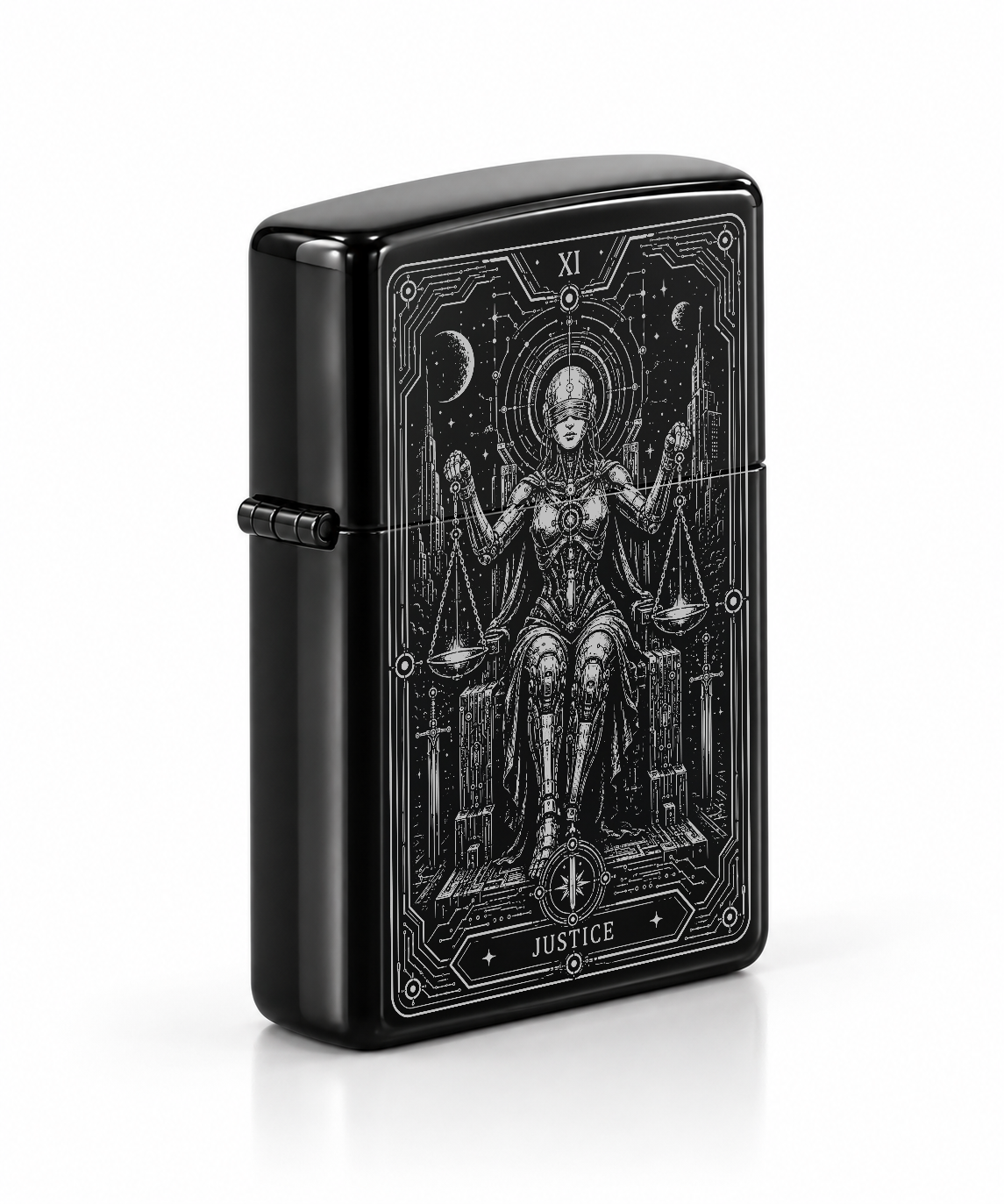 Justice XI Tarot Lighter – Futuristic