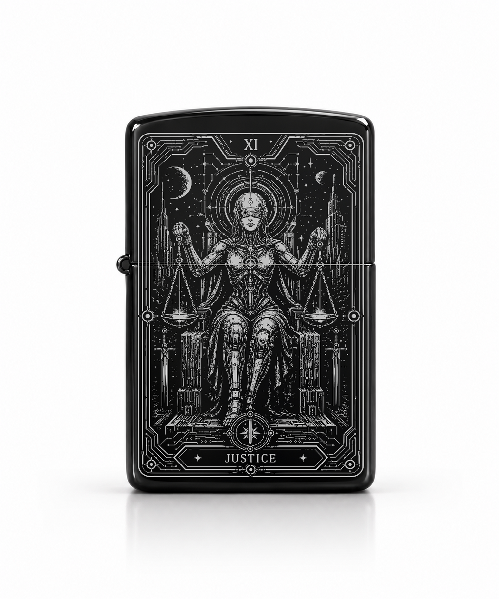Justice XI Tarot Lighter – Futuristic