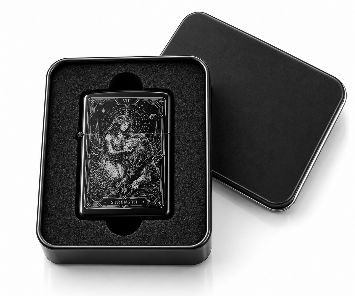 Strength VIII Tarot Lighter – Futuristic