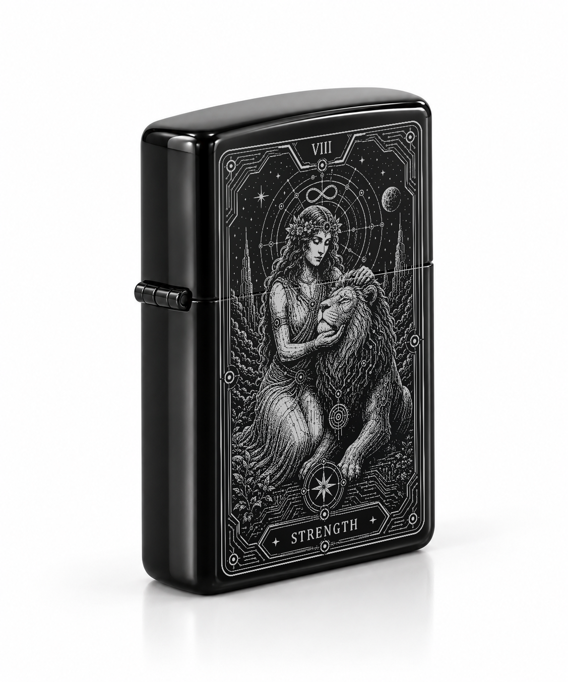Strength VIII Tarot Lighter – Futuristic