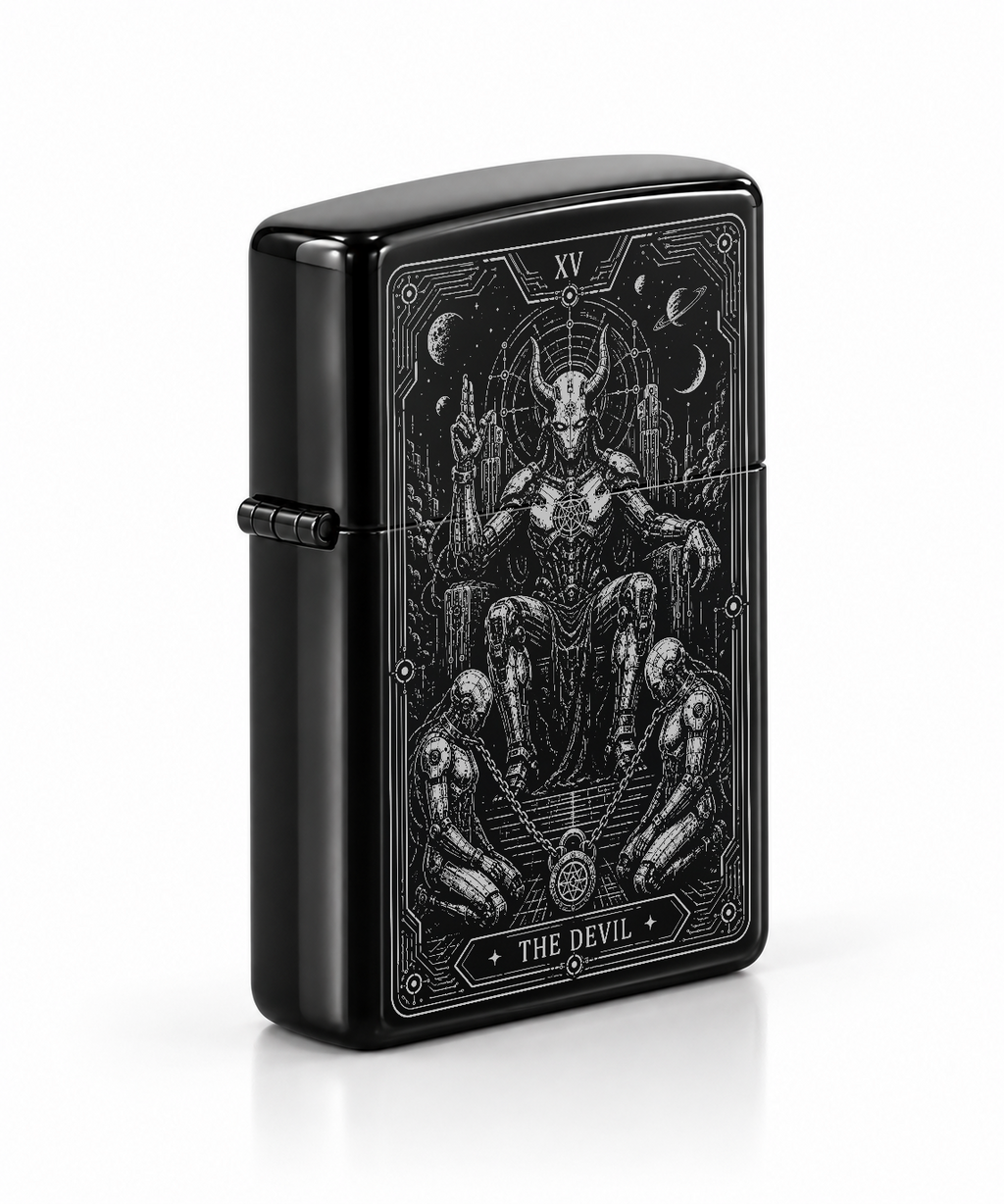 The Devil XV Tarot Lighter – Futuristic